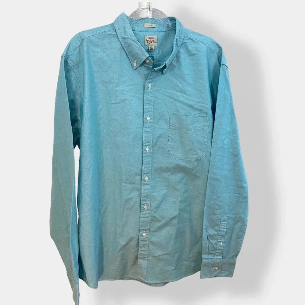 J. Crew All Cotton Oxford‎ Button Down Shirt Slim Fit XXL